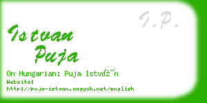 istvan puja business card